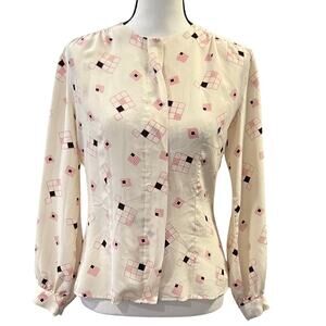 The Silk Farm Women's Button Up Blouse Size 8